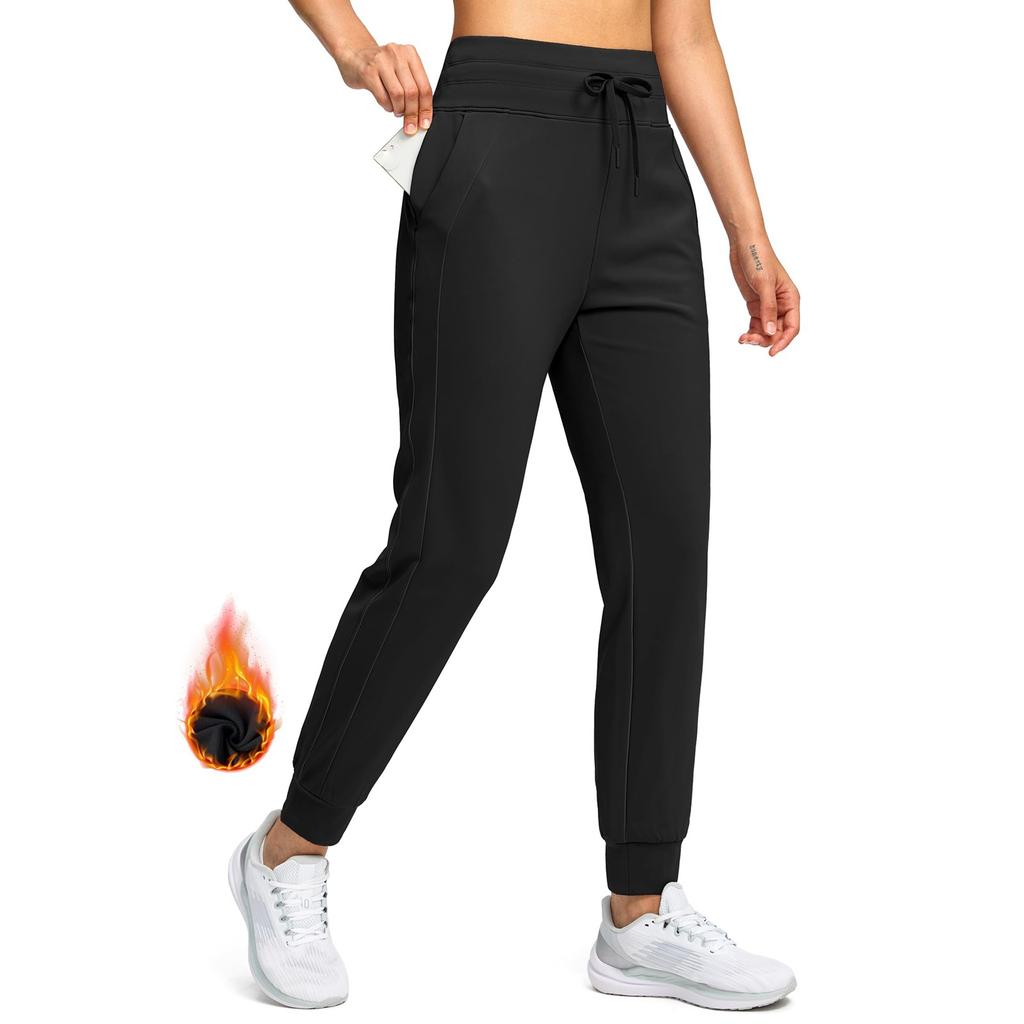 Женские эластичные брюки с высокой талией, повседневные активные брюки с широкими штанинами и длинными брюками, брюки с карманами