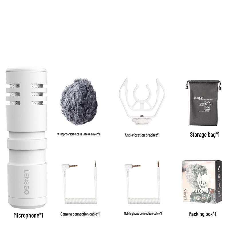 8LENSGO Langshige DMM1 Беспроводной микрофон для DSLR, беззеркальных камер и мобильных телефонов