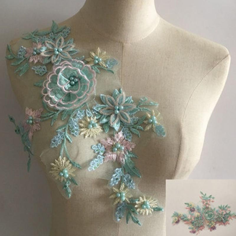 1 шт. свадебное трехмерное платье с цветочной нашивкой, вышивкой и кружевным воротником, тюлевое платье с 3D аппликацией