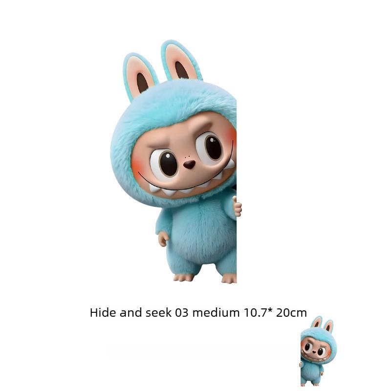 Peek-a-boo Electric Car Personalized Decoration Sticker Car Scratches Cover Cute Suitcase Sticker