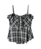 Клетчатая рубашка пеплум бюстье LWFT255119NVYF