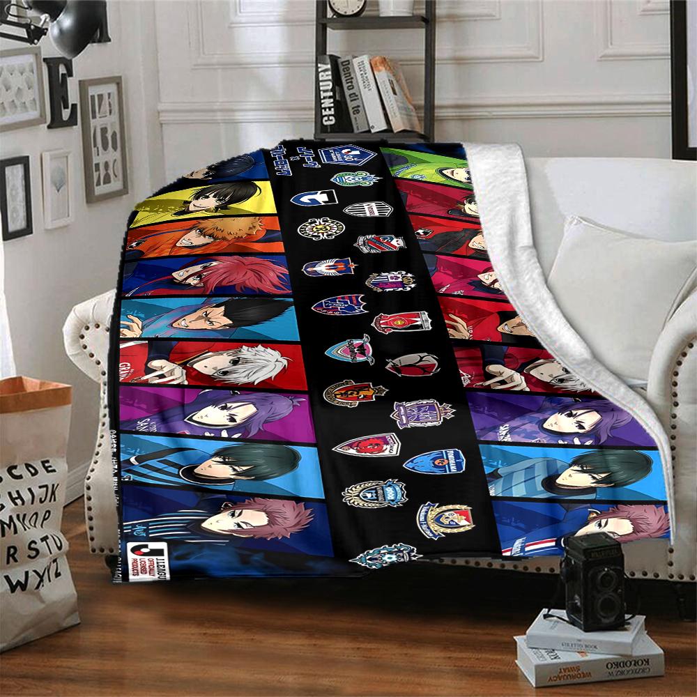 1Pc Anime Characters Collage Flannel Blanket, Soft And Comfortable, Casual Warm, Camping Travel, Christmas, Halloween Xmas Gift S1678