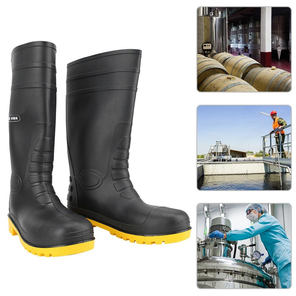Водонепроницаемые нескользящие высокие резиновые сапоги для сада и стройки (43)