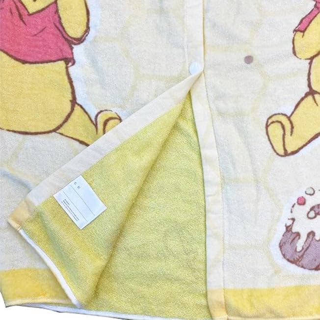 Marushin 80cm Wrap Disney Winnie the Pool UV for Girls and Perfect for Swimming and the Product 2095011500 Towel, Pooh, Kids' Towel, Protection, Boys,