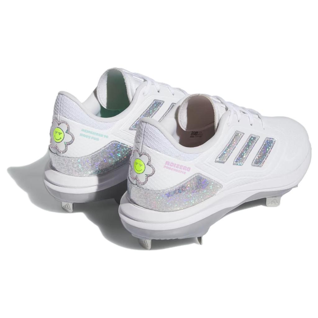 Adidas Sis Bates x Adizero PureHustle 3 Помните, что нужно веселиться Женские кроссовки Белый Облачно-белый Серебристый металлик ID1664