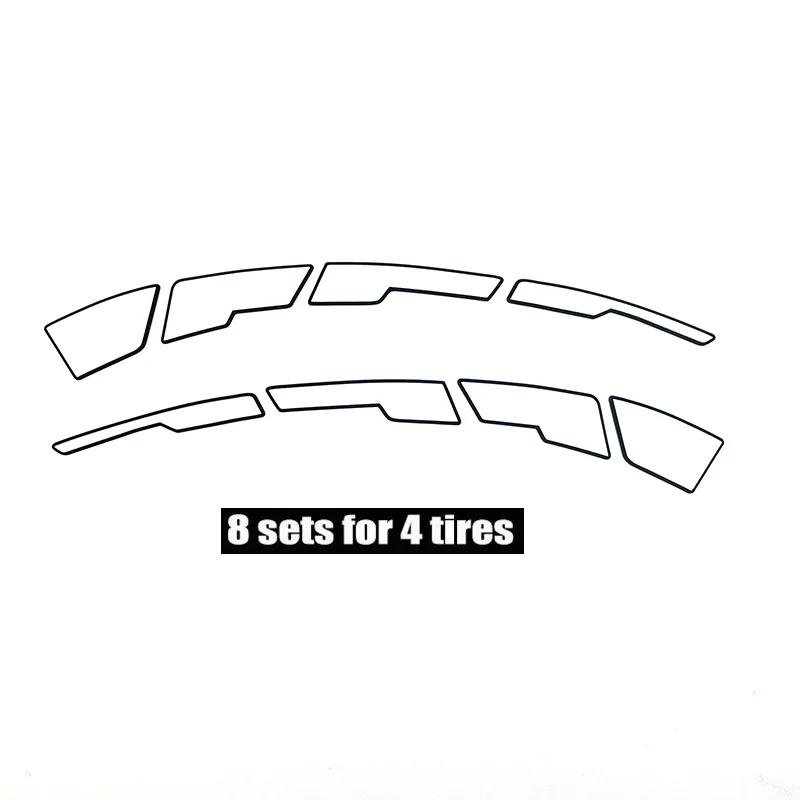 2CM height tire letter stickers 3D rubber waterproof racing Wheel stickers Personalized  decals for car motorcycle Style