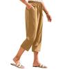 Женские укороченные брюки Stralght Pants With Pockets Lightweight Caual Loose Trousers