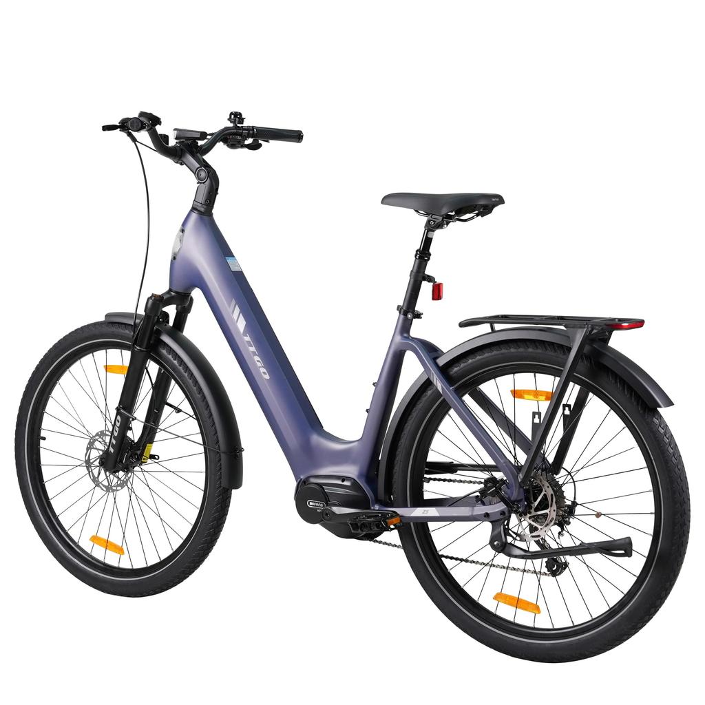 TTGO Z5 Urban Commuting Electric Bicycle With TowSeat 27.5 inch Wide Tires 36V20Ah Battery Outdoor Riding 250W Motor E- Mountain Bike For Adult