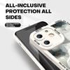 Для iPhone 16 15 14 Pro Max Redmi Note 13 12 Pro Samsung S25 S24 Ultra A13 A14 A15 A16 Мягкий защитный чехол для камеры с полным объективом и рисунком в виде гор и деревьев