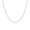 Crystal Haze Box Chain Silver Necklace (Box Chain Silver (60Cm)