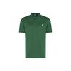 Polo Логотип Вышитый Узор Пуловер Рубашка Поло с Коротким Рукавом Мужские Рубашки Поло Зеленый 710804077-002