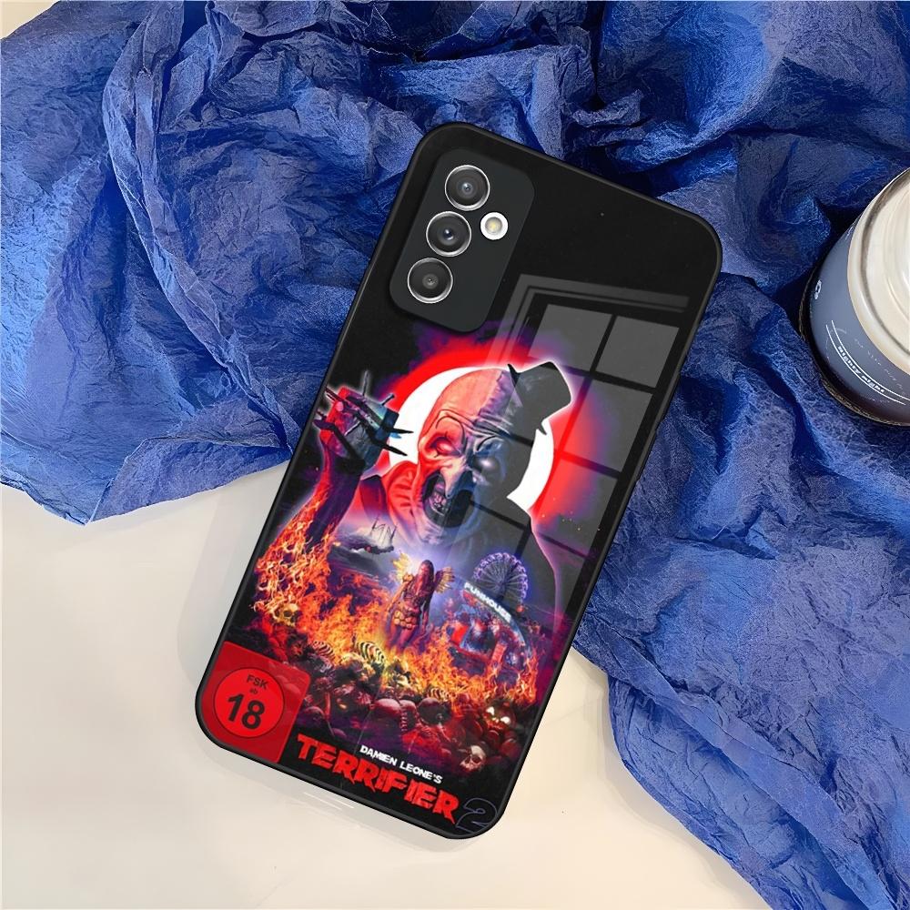 Horror Movie Terrifier Phone Case for Samsung S25 S24 S30 S21 S23 S20 S22 Fe S10 E S9 Note 20 Pro Ultra Plus glass Cover