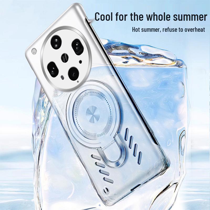 Чехол для телефона OPPO FindX9/Reno14: A5Pro Магнитное охлаждение с невидимой подставкой и защитой GT7p