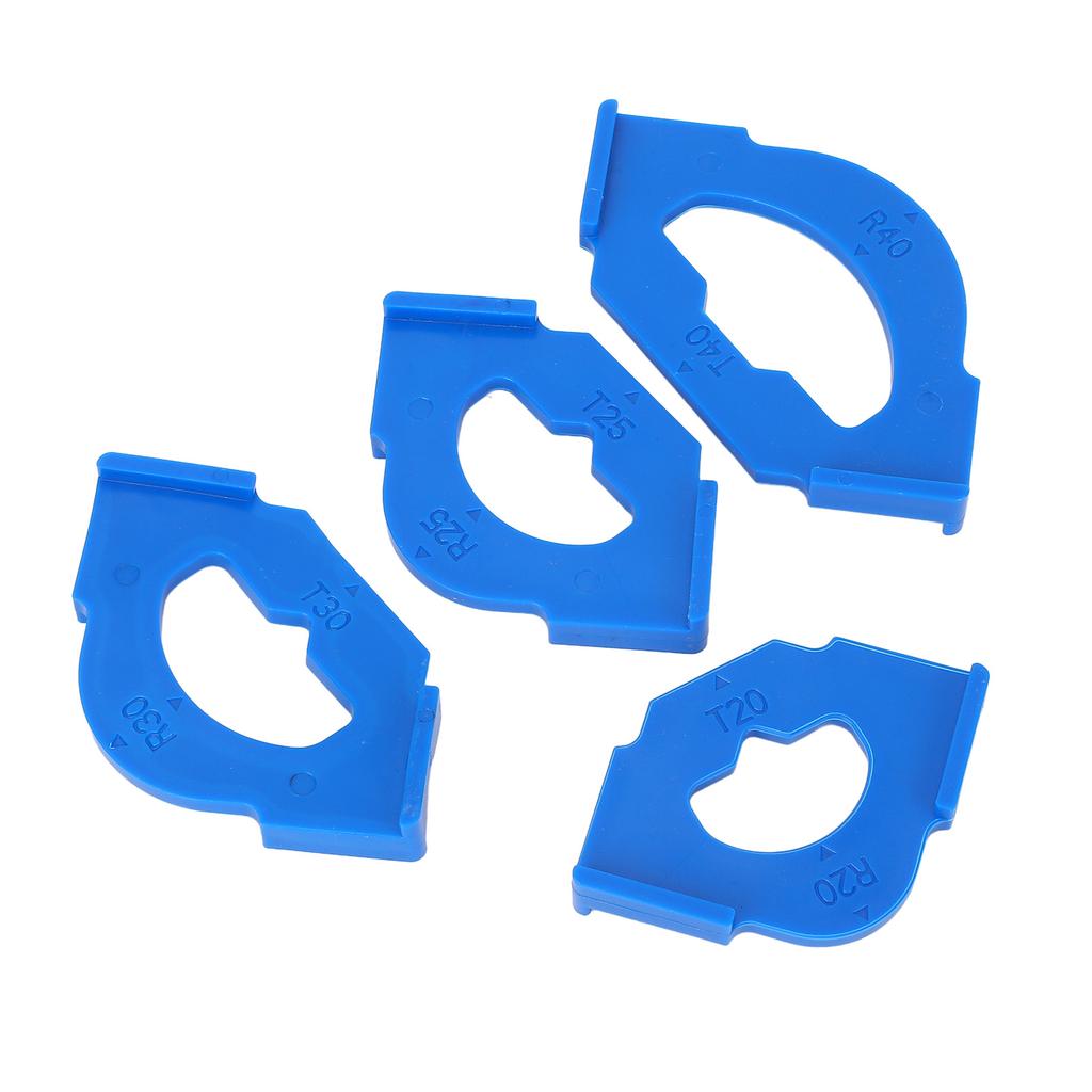 4Pcs Woodworking Round Corner Radius Template Plastic R20T20 R25T25 R30T30 R40T40 Quick Release