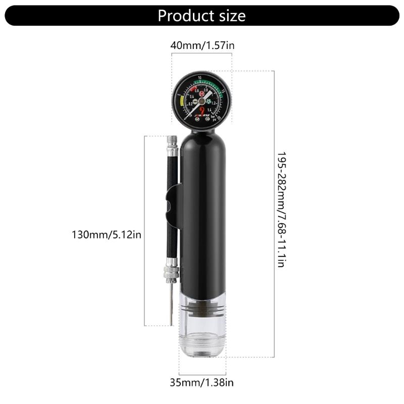 Легкие воздушные насосы 20 PSI Ручной насос для мячей с манометром Насос для спортивных мячей для футбола, баскетбола, волейбола