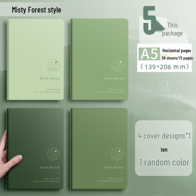 Минималистичный блокнот в мягкой обложке - Большой B5, Утолщенная крафт-бумага, Прошитый A5 для студентов