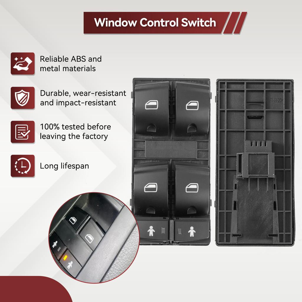 For Q7 2007-2015 A6 2005-2011 Front Left Electric Window Lifter Control Switch Regulator Button Car Accessories 4F0959851G