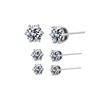 SUNIBI3 Size Stud Earrings for Women Classic Luxury Earrings Women Minimalist Bling Zircon Earring Fashion Ear Stud Zircon