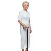 S-3XL Womens Elderly Nursing Floral Print Jumpsuit Short Sleeve Back Zipper Lounging-style Anti-strip Adaptive Rompers for Alzheimer Special Needs