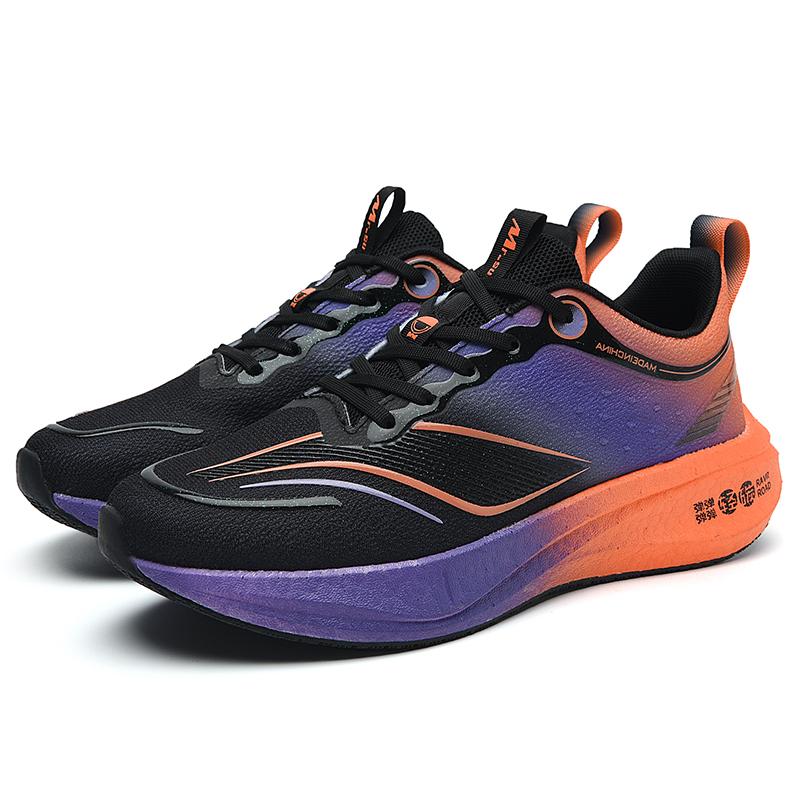 New 2024 Carbon Plate Air Cushion Sneaker Breathable Lightweight Women's Comfortable Nonskid Marathon Men Sports Running Shoes