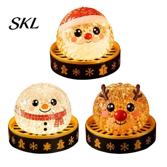 Stretchy Dumpling Toys 1/2/3/4Pcs Christmas Stress Relief Toy, Santa Snowman Reindeer Gingerbread Lollipop Sensory Squeeze Steamed Bun Fidget Toy for