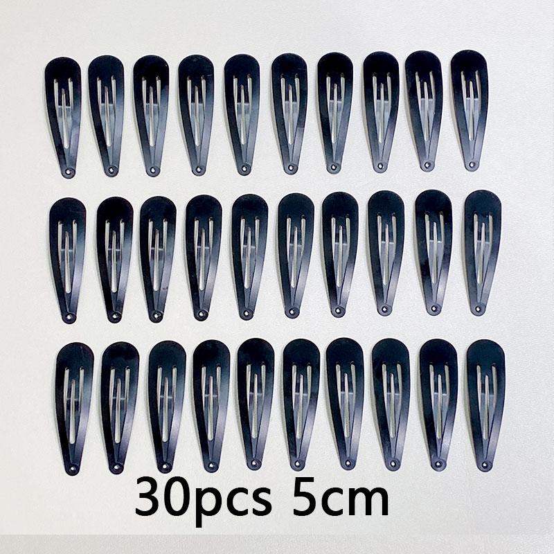10/20/30pcs/set Women Silver Gold Black Waterdrop Shape Basic Alloy Hair Clips BB Hairpins Barrettes Fashion Hair Accessories