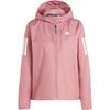 Own The Run Jacket Reflective Stripe Windbreaker Hooded Zip Long Sleeve Jacket Women Jacket Deep-Red IM5403