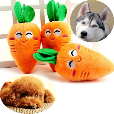 3 шт. Игрушка-пищалка для собак, морковка, мягкая игрушка для собак, кошек, жевательная интерактивная игрушка для собак, кошек, чистка зубов, товары для животных