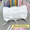 Solid Color Pencil Case Bow Drawstring Stationery Organizer INS Pen Bag  Gift