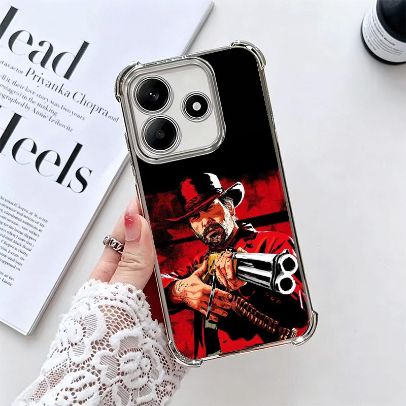Мягкий чехол для телефона Red Dead R-Redemption для Xiaomi Redmi Note 14 15 Pro Plus 13 12 11S 11T 5G 10 9S 9 Покрытие Защита от падения Fundas