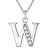 Hip-Hop Diamond Initial Necklace - Stylish 26-Letter Pendant for Men and Women