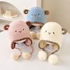 Thick Knit Kids Knit Hat Warm Plush Earflap Cap Comfort Toddler Hat  Daily