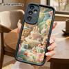 Phone Case: 2D Flat Design Suitable for Samsung Galaxy A34 A35 M05 M06 S20 S22 S21 FE Plus 5G Protective Case, Featuring Little Animal Birthday Party,