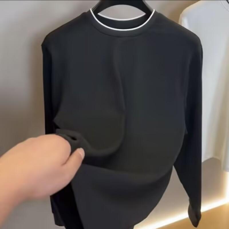 Mens Slim Fit Long Sleeve Sweatshirt Casual Round Neck Lightweight Fall