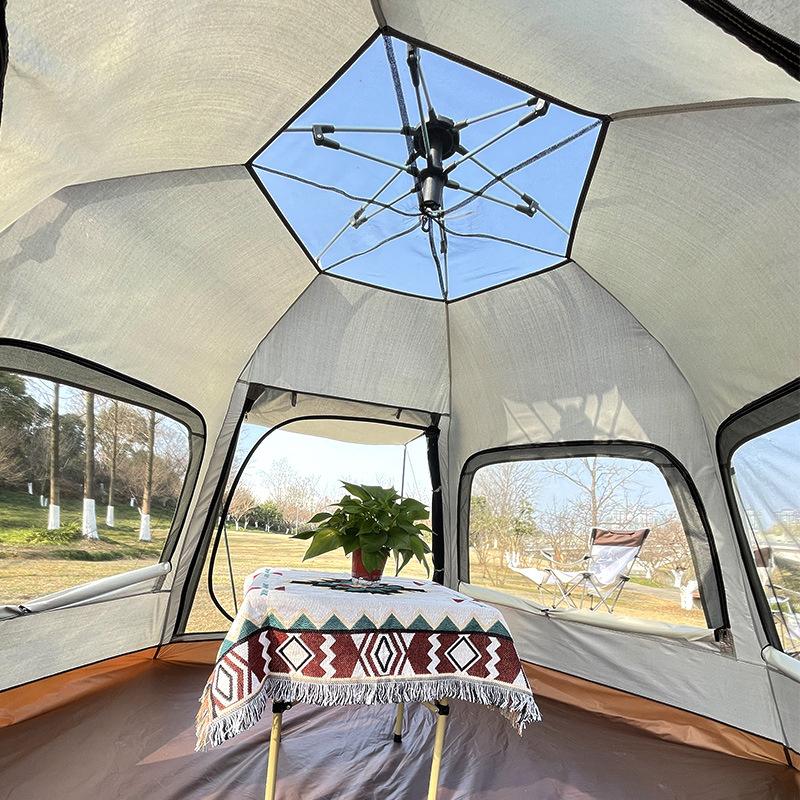 Уличная палатка, автоматическая шестиугольная палатка, непромокаемая палатка для кемпинга, портативная палатка для кемпинга, парковая палатка, навес