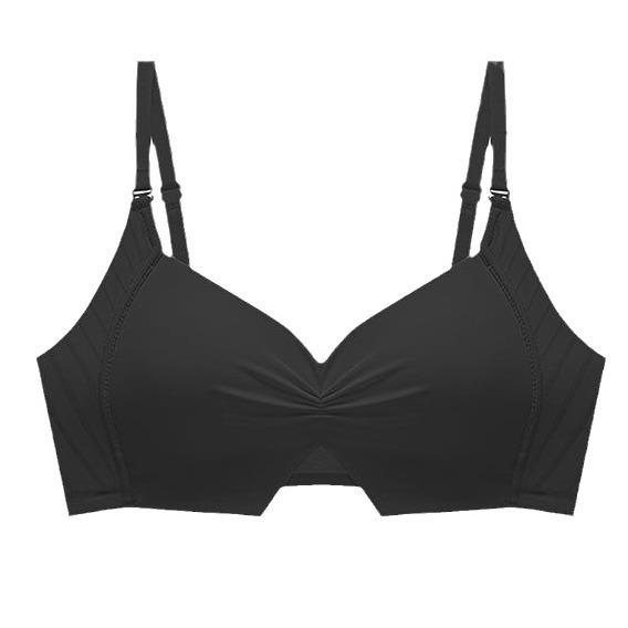 Underwear women's bras gather, upper support, no steel ring, light and thin, new breathable and seamless girl students, big breasts and small bras