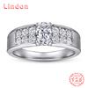 Классическое кольцо Lindon из стерлингового серебра 925 пробы с цирконом, женские ювелирные изделия, свадебный подарок для вечеринки