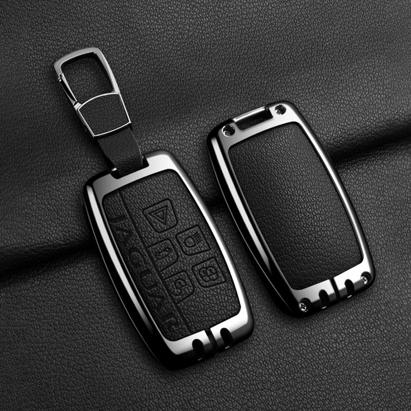 Чехол для ключа автомобиля для Jaguar XF XJ XE S-Type F-Type X-Type F-Pace I-Pace E-Pace Android XFR XKR Кожаный брелок из цинкового сплава