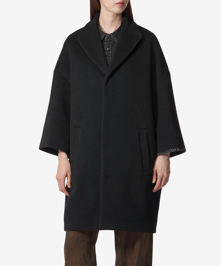 Marni Oversized Wide Sleeve Coat - Black / Cpma0238Suutwa2200N99
