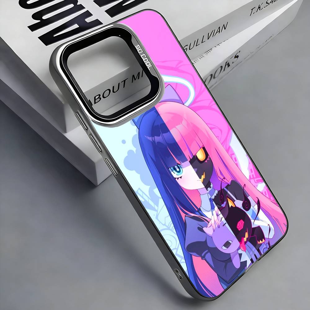 Чехол для телефона 'Девушка в чулках и с подвязками' для iPhone 17, 16, 15, 14, 13, 12, 11 Plus, Pro Max, Цветной Серебристый Funda Чехол
