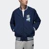 Adidas Куртка Originals Trefoil Rev с логотипом, мужская верхняя одежда, синяя DX4220