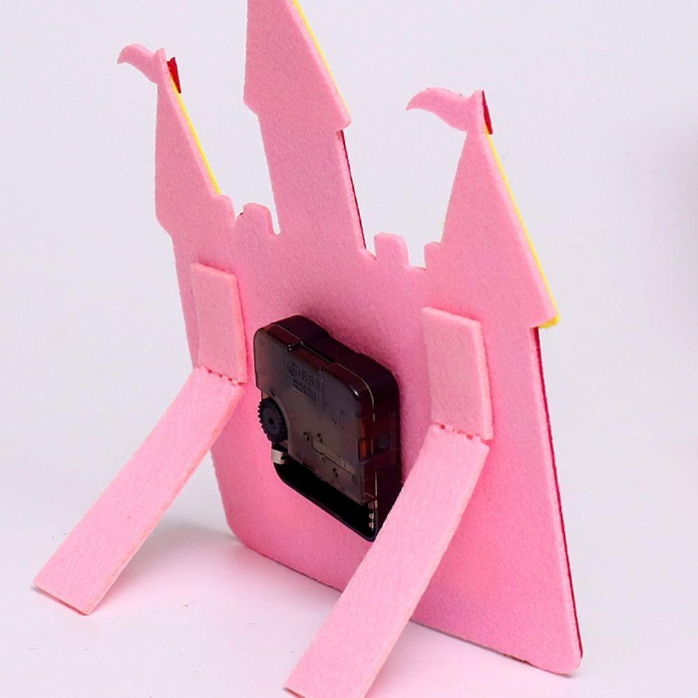 DIY Puzzle DIY Clock Toys Cartoon Clock Time Teaching Aid Cognition Clocks Toys Baby DIY Toys