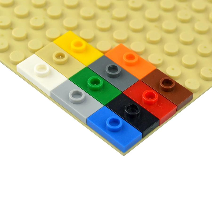 80 шт. Детали MOC Тонкий кирпич 1x2 с 1 шипом Точечная пластина Строительные блоки Детские высокотехнологичные игрушки Совместимые 15573 3794