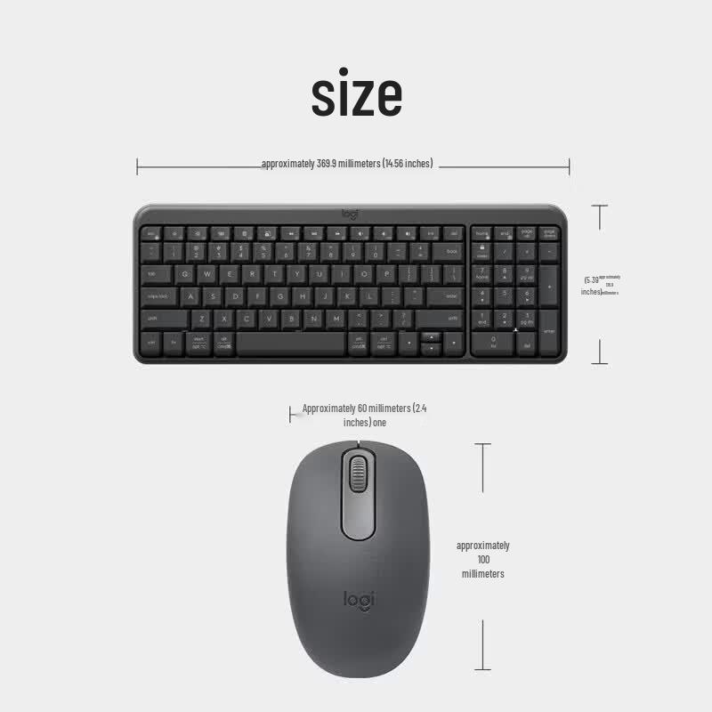 Logitech MK251 Беспроводной Bluetooth-комплект: Клавиатура и Мышь