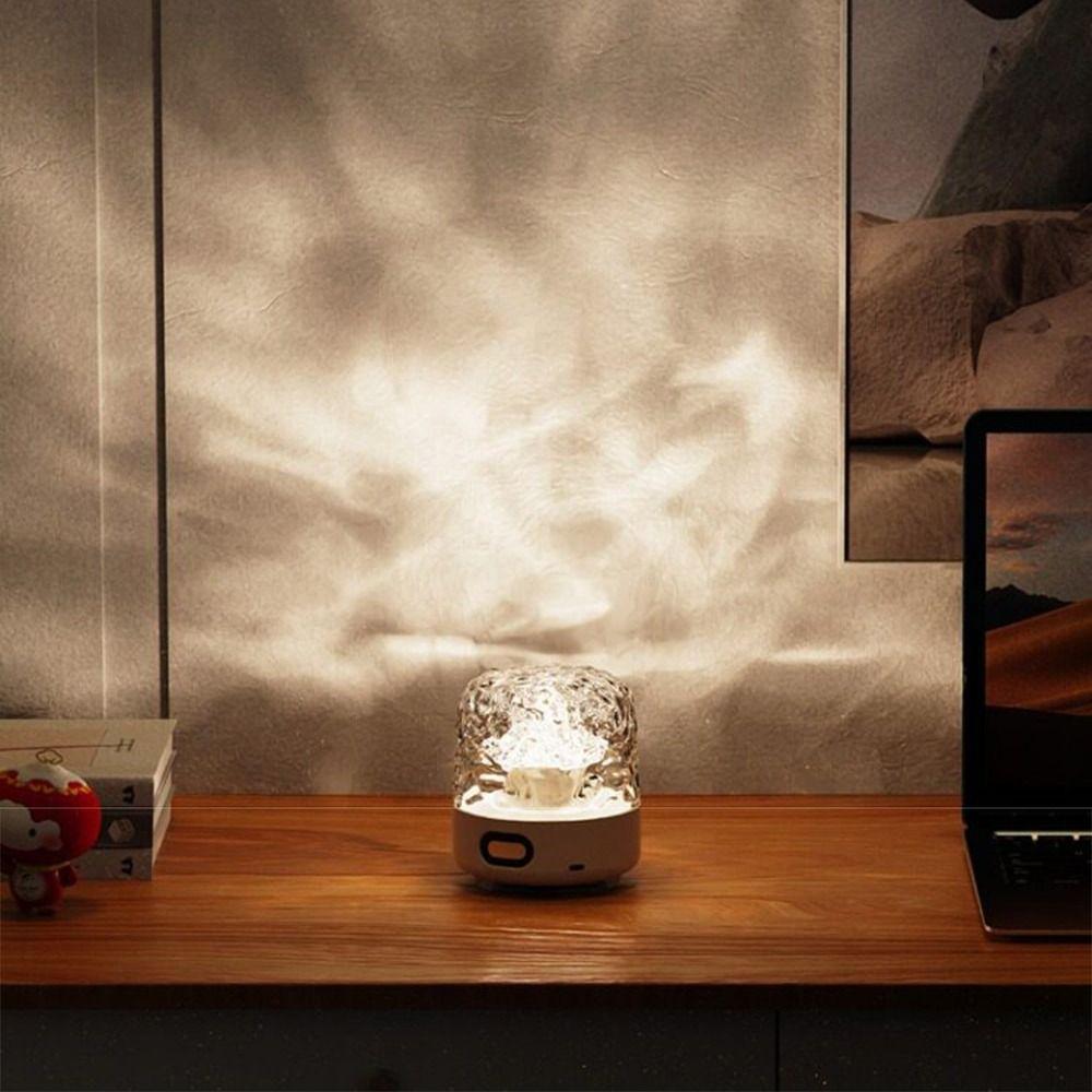 Remote Control Ocean Wave Projector Light Dynamic Water Ripple Night Light Living Room