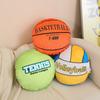Creative Basketball Volleyball Pillow Blanket Plush Toy Tennis Doll Office Lunch Break Air Conditioning Blanket Ragdoll Doll