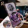 Crystal Bracelet Magnetic Stand Phone Case For Honor Magic 7 Lite X9C X6A X6B X6C X8A X8B X8C X7D X5B Glitter Shockproof Cover