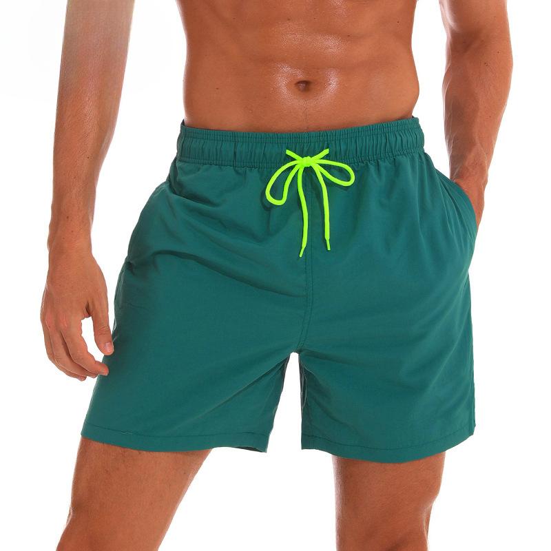 Summer Men's Beach Pants Men's Four-point Shorts Breathable Lotus Leaf Water Repellent Sports Casual Pants