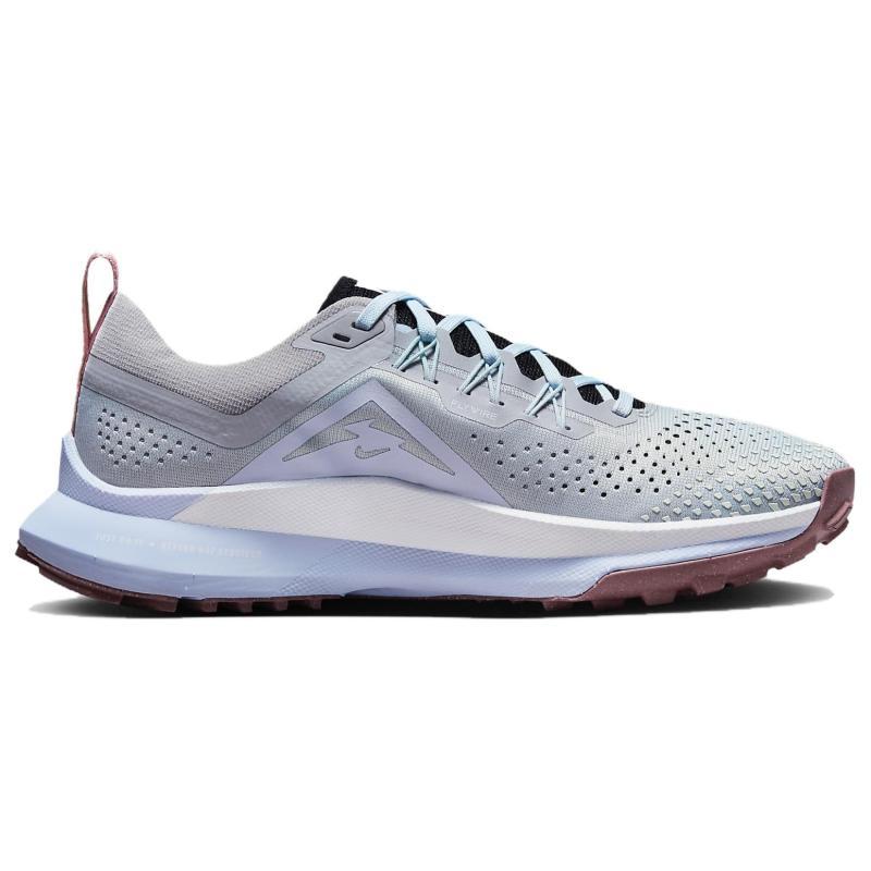Nike Женские кроссовки React Pegasus Trail 4 Светло-серый Черный Ледниковый синий Белый DJ6159-005