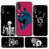 Чехол-череп в стиле Rock and Roll Для Huawei P30 Lite P40 P50 P20 Pro P Smart 2021 Nova 5T Nova 9 Honor X9 X8 X7 50